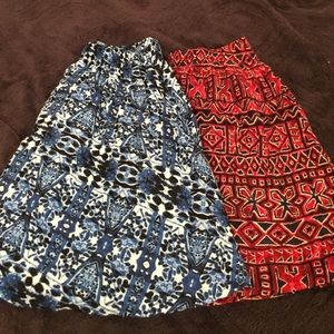 2 skirts